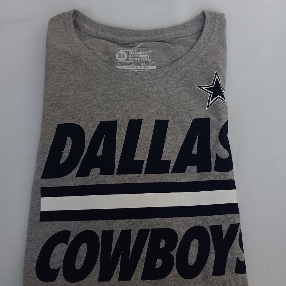 Dallas Cowboys Nike Womens Team Stripe Tee -Size XL Regular Fit Coupe Droite new